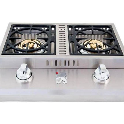 Lion Premium Grills 26-Inch Stainless Steel Drop In Gas Double Side Burner