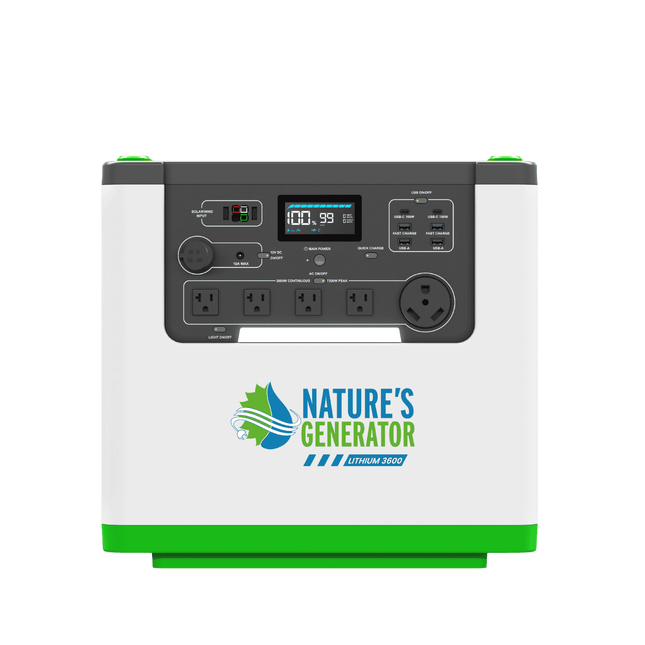 Nature's Generator Lithium 3600W Power Station
