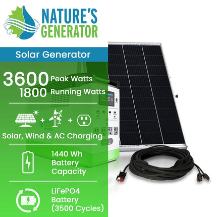 Nature's Generator Lithium 1800W Solar Generator
