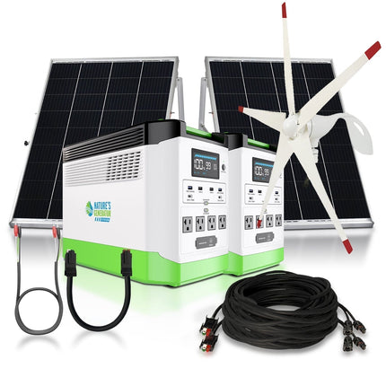 Nature's Generator Lithium 1800W Solar and Wind Generator