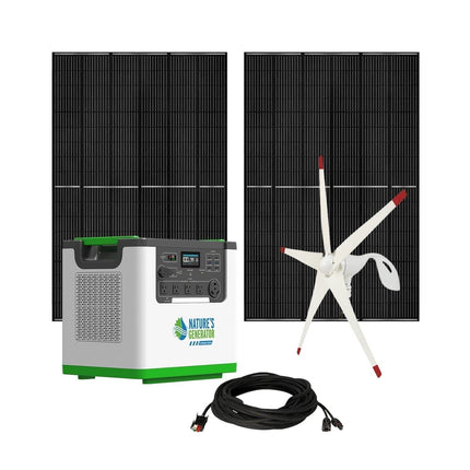Nature's Generator Lithium 3600W Solar and Wind Generator