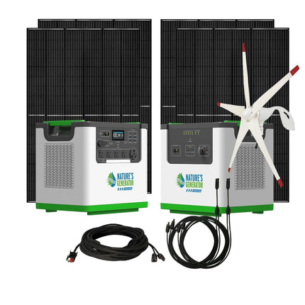 Nature's Generator Lithium 3600W Solar and Wind Generator