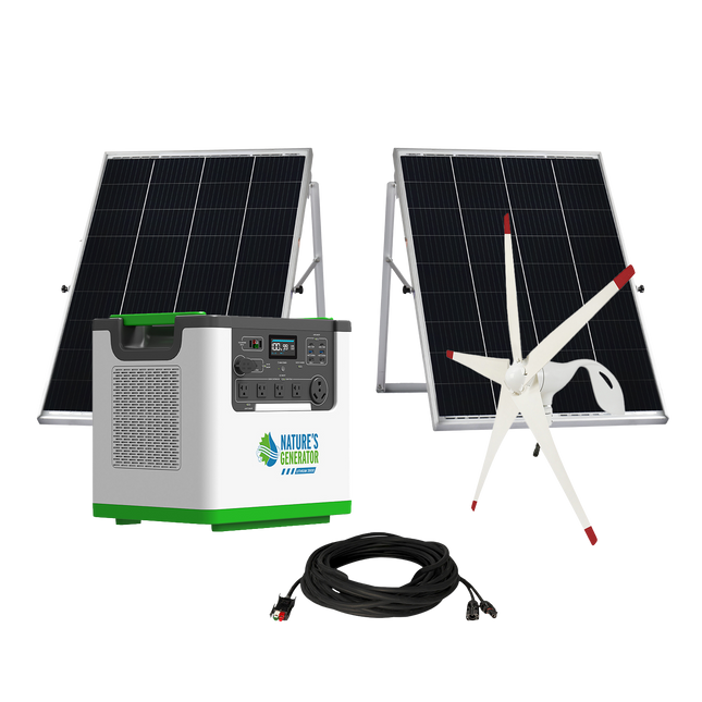 Nature's Generator Lithium 3600W Solar and Wind Generator