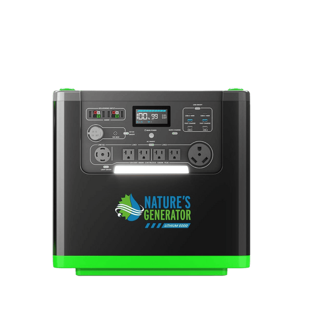 Nature's Generator Lithium 6000W Power Station