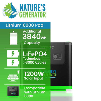 Nature's Generator Lithium 6000W Power Pod