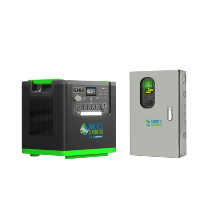 Nature's Generator Lithium 6000W Power Station and Transfer Switch