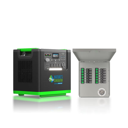 Nature's Generator Lithium 6000W Power Station and Transfer Switch