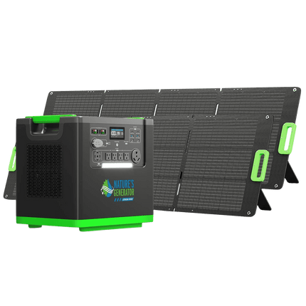 Nature's Generator Lithium 6000W Power Station with Solar Panels