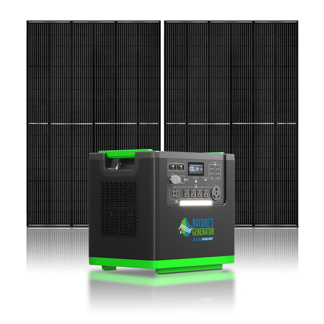 Nature's Generator Lithium 6000W Power Station with Solar Panels