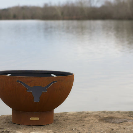 Fire Pit Art Longhorn Fire Pit: Wood, Gas, or Propane Options