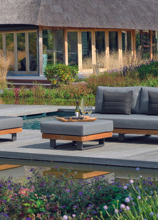 Fitz Roy Teak Ottoman