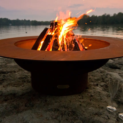 Fire Pit Art Magnum Fire Pit: Wood, Gas, or Propane Options