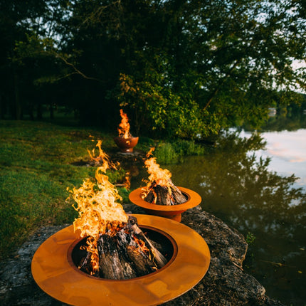 Fire Pit Art Magnum Fire Pit: Wood, Gas, or Propane Options
