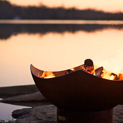 Fire Pit Art Manta Ray Fire Pit: Wood, Gas, or Propane Options