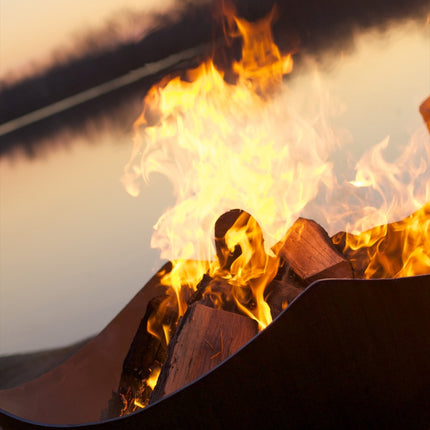 Fire Pit Art Manta Ray Fire Pit: Wood, Gas, or Propane Options