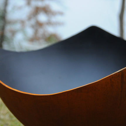 Fire Pit Art Manta Ray Fire Pit: Wood, Gas, or Propane Options