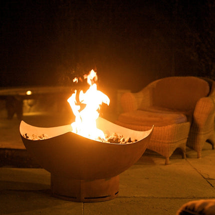 Fire Pit Art Manta Ray Fire Pit: Wood, Gas, or Propane Options