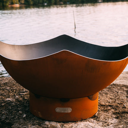 Fire Pit Art Manta Ray Fire Pit: Wood, Gas, or Propane Options