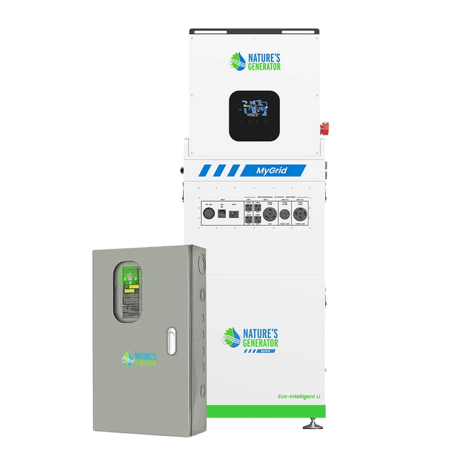 Nature's Generator MyGrid 10K Whole Home Solar Generator with Transfer Switch