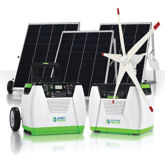 Nature's Generator Standard 1800W Solar & Wind Generator