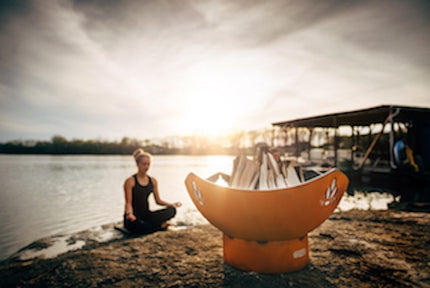 Fire Pit Art Namaste Fire Pit: Wood, Gas, or Propane Options