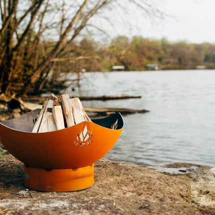 Fire Pit Art Namaste Fire Pit: Wood, Gas, or Propane Options