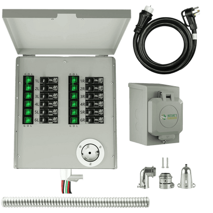 Nature's Generator 120/240V 50A 12-Circuit Manual Transfer Switch