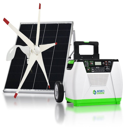 Nature's Generator Lithium 1800W Solar and Wind Generator