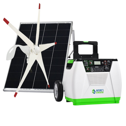 Nature's Generator Standard 1800W Solar & Wind Generator