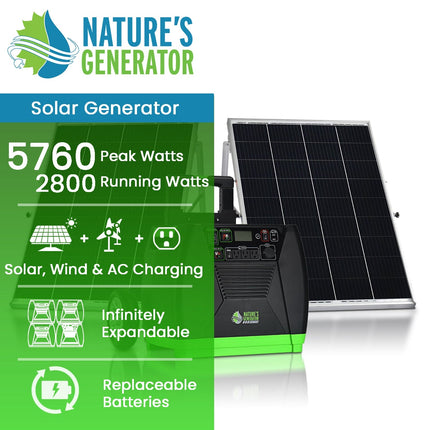 Nature's Generator Elite 3600W Portable Solar Generator