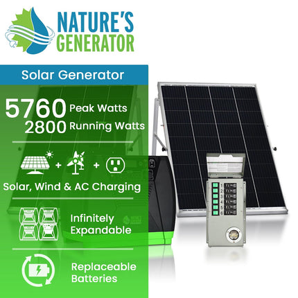 Nature's Generator Elite 3600W Battery Backup