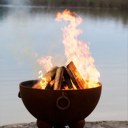 Fire Pit Art Nepal Fire Pit: Wood, Gas, or Propane Options