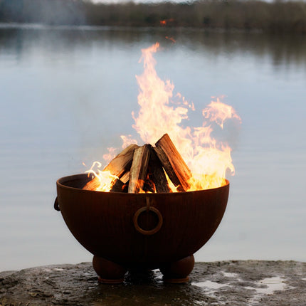 Fire Pit Art Nepal Fire Pit: Wood, Gas, or Propane Options