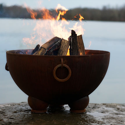 Fire Pit Art Nepal Fire Pit: Wood, Gas, or Propane Options