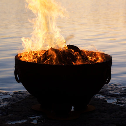 Fire Pit Art Nepal Fire Pit: Wood, Gas, or Propane Options