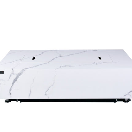 Elementi Plus Carrara Marble Pocelain Fire Table