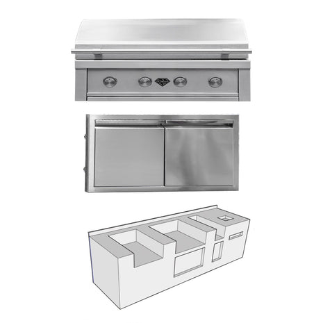 Diamond Grills Outdoor Kitchen Kit No. 1 - Modular Built In Grill BBQ Island