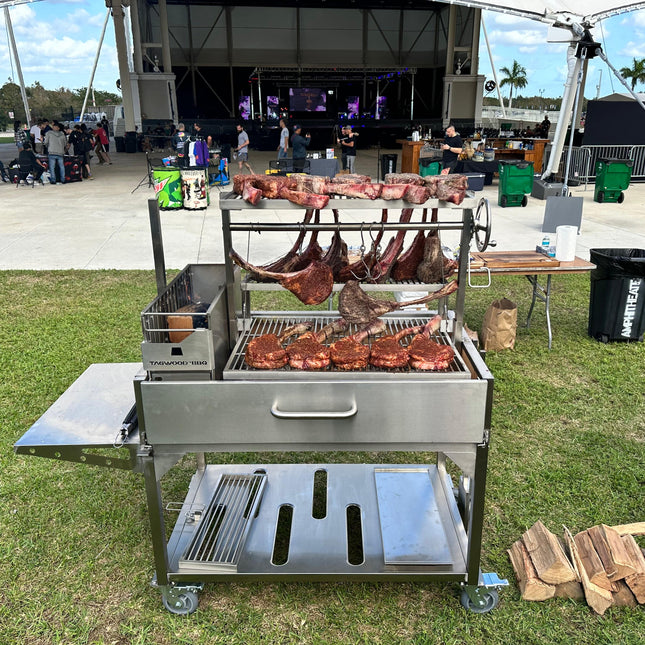 Tagwood BBQ 23SS XL Argentine Santa Maria Wood Fire & Charcoal Gaucho Grill