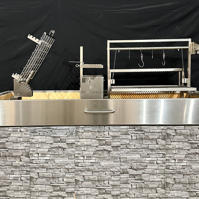 Tagwood BBQ 09SS Insert Style Argentine Santa Maria Wood Fire & Charcoal Gaucho Built in Grill