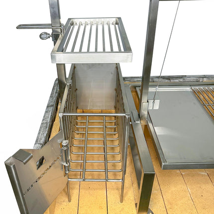 Tagwood BBQ 09SS Insert Style Argentine Santa Maria Wood Fire & Charcoal Gaucho Built in Grill