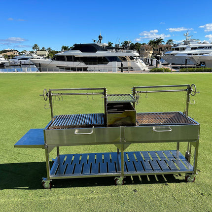 Tagwood BBQ 24SS Double Argentine Santa Maria Wood Fire & Charcoal Gaucho Grill PRE-ORDER