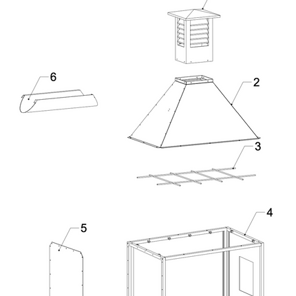 Tagwood BBQ Built-In Smoke Hood ASH05 – 304 Stainless Steel Non-Electric Extractor for BBQ03SS & BBQ05SS