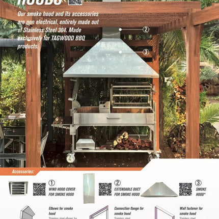 Tagwood BBQ 25SS Smoke Hood