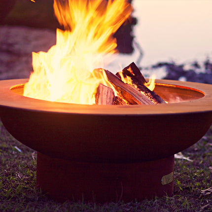 Fire Pit Art Saturn Fire Pit: Wood, Gas, or Propane Options