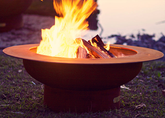 Fire Pit Art Saturn Fire Pit: Wood, Gas, or Propane Options