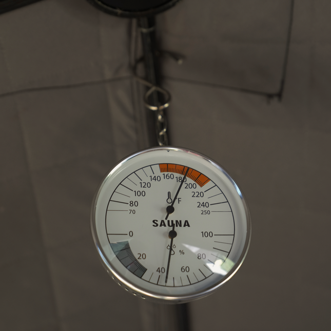 North Shore Sauna Wide-Range Sauna Thermometer/Hygrometer | Accurate Sauna Thermometer
