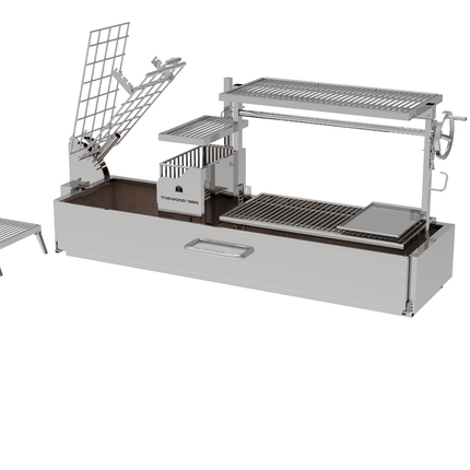 Tagwood BBQ 08SS Argentine Santa Maria Wood Fire & Charcoal Gaucho Built in Grill