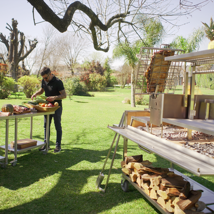 Tagwood BBQ 26SS Argentine Santa Maria Wood Fire & Charcoal Gaucho Grill