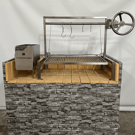 Tagwood BBQ 09SS Insert Style Argentine Santa Maria Wood Fire & Charcoal Gaucho Built in Grill