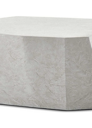 Uttermost Outdoor Borneo Wood Cushion Lounge Set with Stone Table